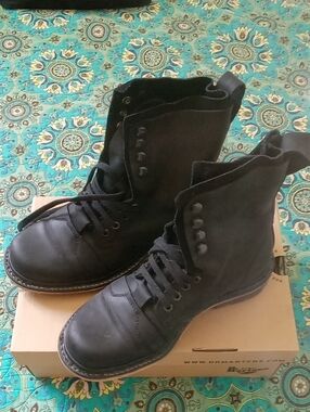 Dr. Martens Black Lace-Up High-Top Boots